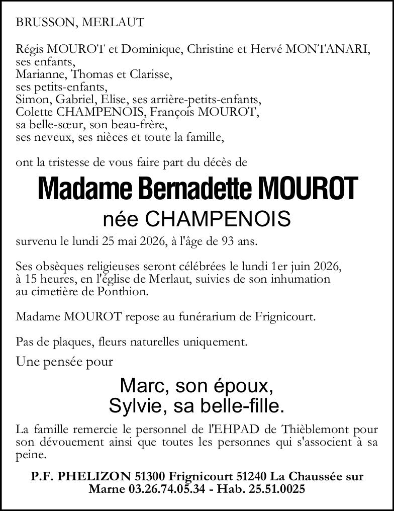 Avis de décès