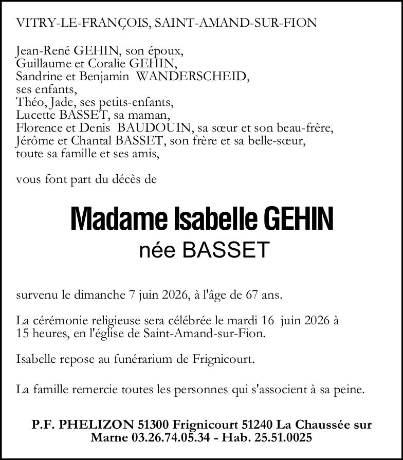 Avis de décès